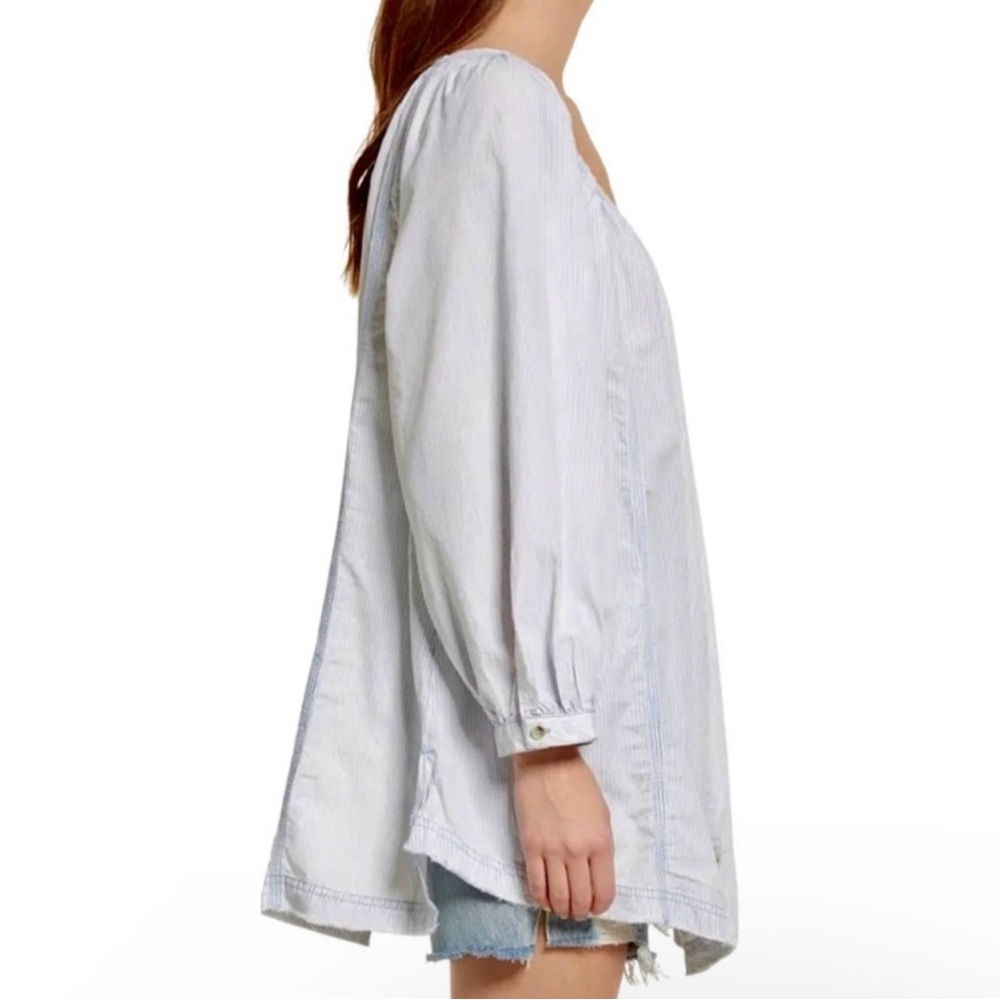 We The Free Light Blue & White Button-Down Shirt - Picture 2 of 10